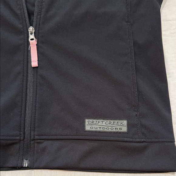 Lightweight hooded jacket Camo black & pink zip front women’s Size M - Picture 3 of 4